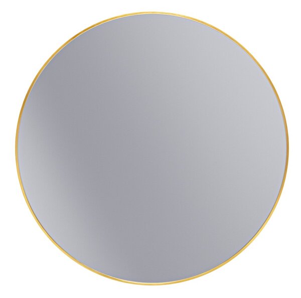 Erga Round, kulaté zrcadlo 100cm, zlatý rám, ERG-V01-ROUND-1010-GD