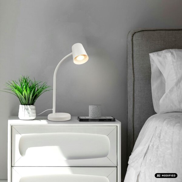BRILONER Stolní lampa, 38,5 cm, 1x GU10, max. 9W, bílé BRILO 7476016