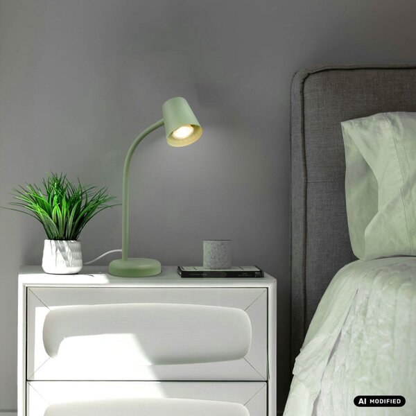 BRILONER Stolní lampa, 38,5 cm, 1x GU10, max. 9W, limetkově zelená BRILO 7476019