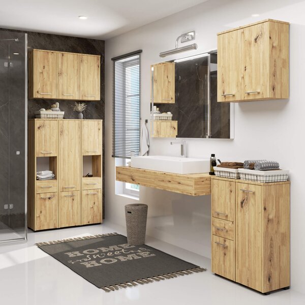 Ak furniture Koupelnová skříňka UNI 180 cm dub artisan