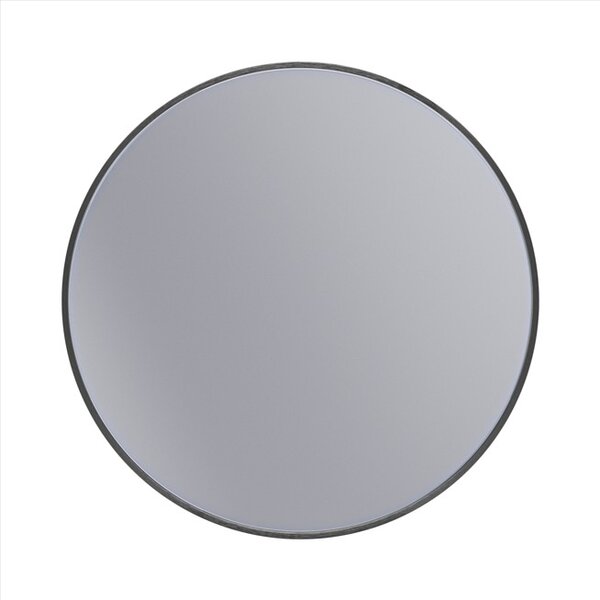 Erga Round, kulaté zrcadlo 60cm, černý rám, ERG-V01-ROUND-6060-BK