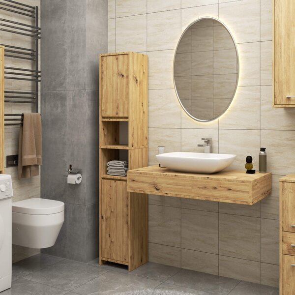 Ak furniture Koupelnová skříňka UNI 180 cm dub artisan