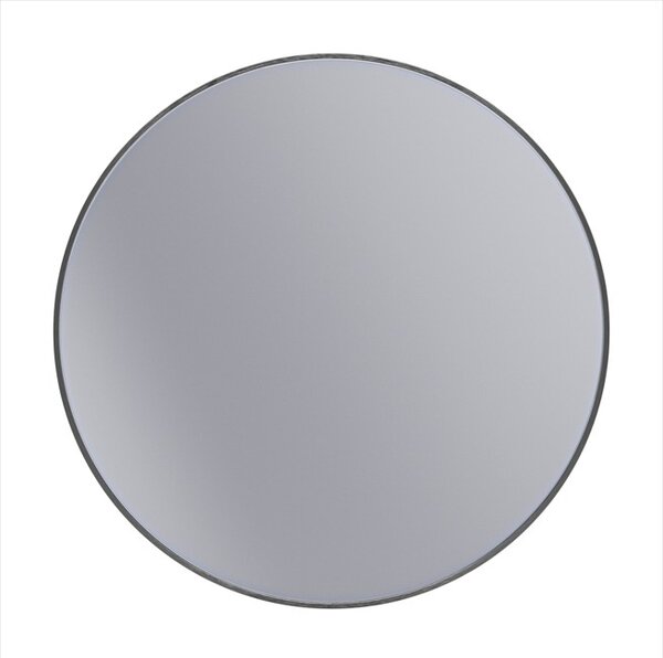 Erga Round, kulaté zrcadlo 80cm, černý rám, ERG-V01-ROUND-8080-BK