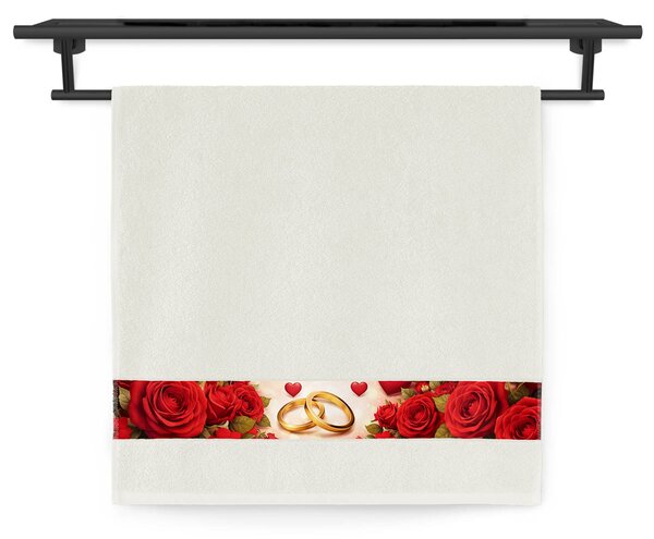 Ručník Veba NORA tisk Nekonečné pouto jasmínová Velikost: 50x100 cm