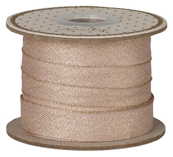 Dekorativní stuha Light Rose/Gold – 10 m
