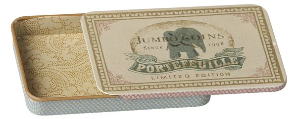 Kovová krabička s posuvným víčkem Jumbo coins
