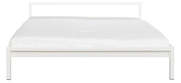 Postel stahl 200 × 200 cm bílá