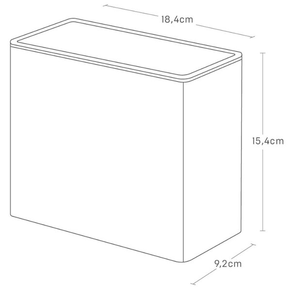 Černá plastová dóza na kávu Yamazaki Tower 1,9 l