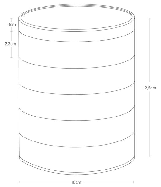 Bílý plastový organizér na šperky Yamazaki Tosca 12,5 cm