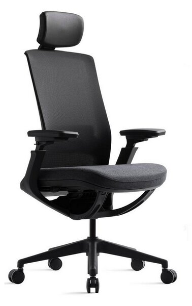 Kancelářská ergonomická židle ROLY BLACK - síťovina Černá