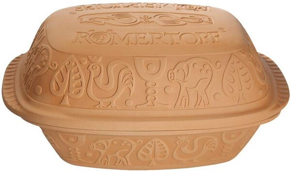 Římský hrnec Klasik pro 6 osob - RÖMERTOPF (Římský hrnec s víkem velký Klasik přírodní 5 kg - RÖMERTOPF)