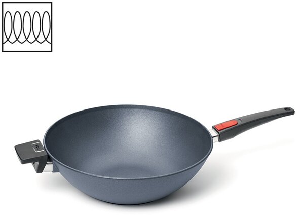 Wok Pánev Diamond LITE induction s odnímatelnou rukojetí 34 cm na indukci - WOLL