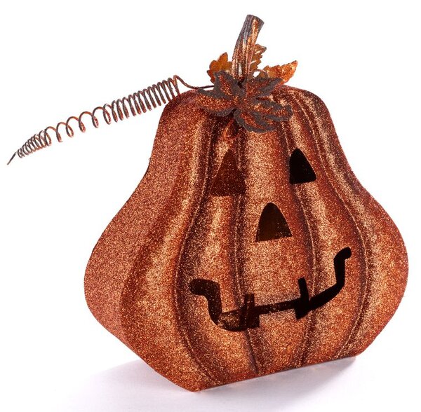 Kovová lucerna DÝNĚ HALLOWEEN 28 cm