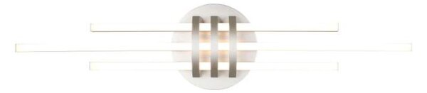 Trio Leuchten R67873107 CINTO - Stropní lustr stmívatelný klasickým vypínačem v matném niklu, LED 20W, 3000K, 81 x 18cm (Moderní stropní lustr s teplou barvou světla v matném niklu)