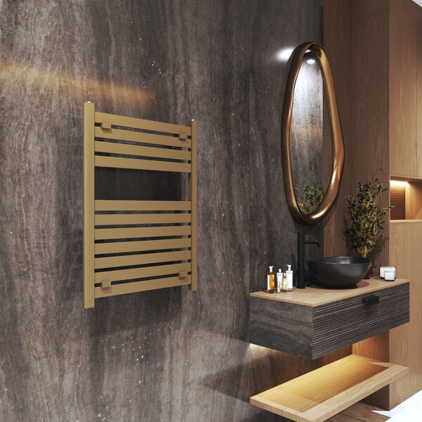 Gamma Artic, topné těleso 600x800 mm, 382 W, zlatá matná, GMA-ARCT-8060-GD