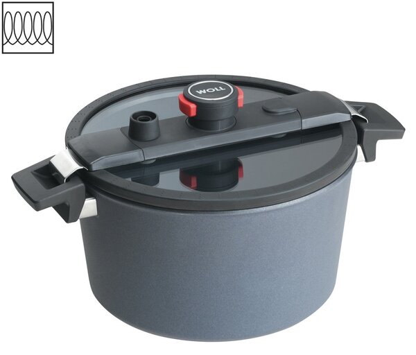 Titanový Polotlakový hrnec Diamond Active Lite 28 cm na indukci - WOLL