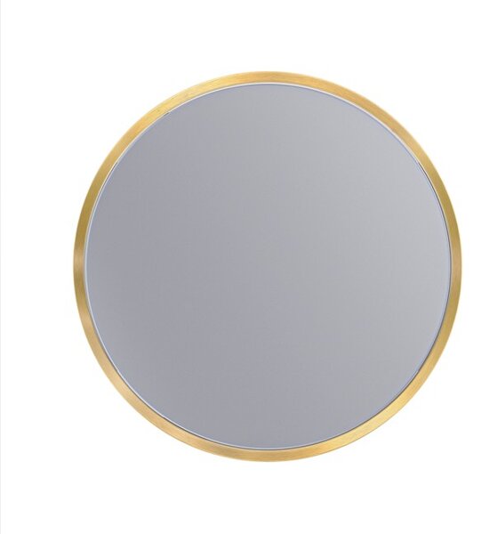Erga Round, kulaté zrcadlo 30cm, zlatý rám, ERG-V01-ROUND-3030-GD