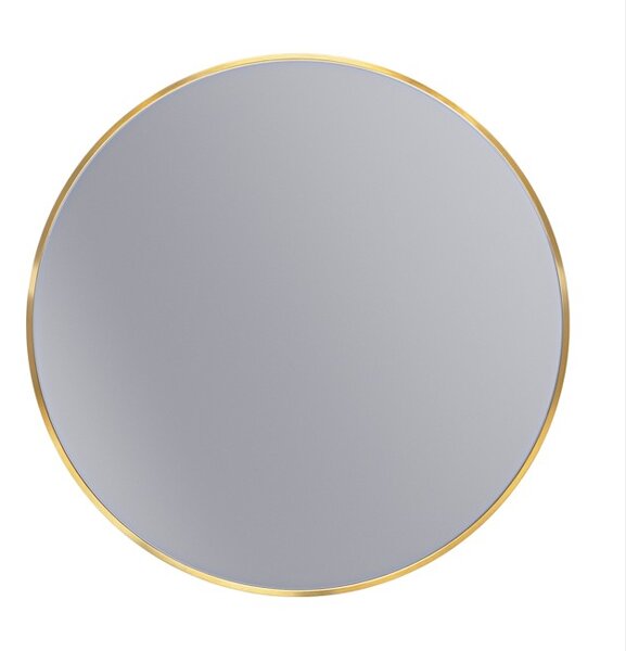 Erga Round, kulaté zrcadlo 70cm, zlatý rám, ERG-V01-ROUND-7070-GD