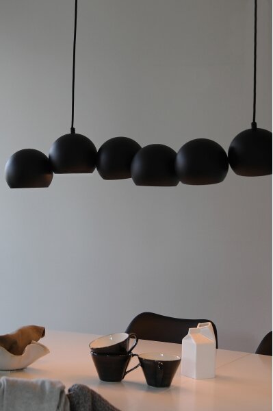 Markslöjd 108860 - Lustr na lanku CUPOLO 7xE14/40W/230V černá