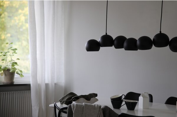 Markslöjd 108860 - Lustr na lanku CUPOLO 7xE14/40W/230V černá