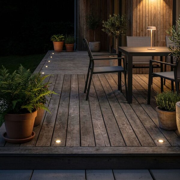 BRILONER CONNECT TO SHINE prodlužovací sada Tilia 3ks LED zapuštěných svítidel do země, IP67 3917032