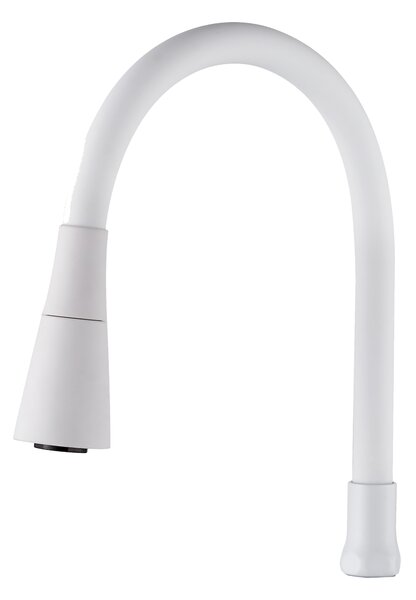 Invena Invena, 2-funkční elastická výlevka pro dřezové baterie, bílá, INV-SC-B1-226-L