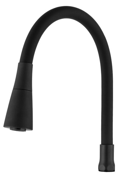 Invena Invena, 2-funkční elastická výlevka pro dřezové baterie, černá matná, INV-SC-B1-223-L