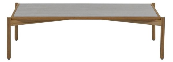 Apple Bee Konferenční stolek St.Lucia, Apple Bee, 128x70x35 cm, rám teak, deska keramika Travertino White