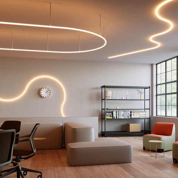 Arelux Flexibilní LED trubice XLOOP 18 ROUND, 48V Délka: 5m, Chromatičnost: 3000K