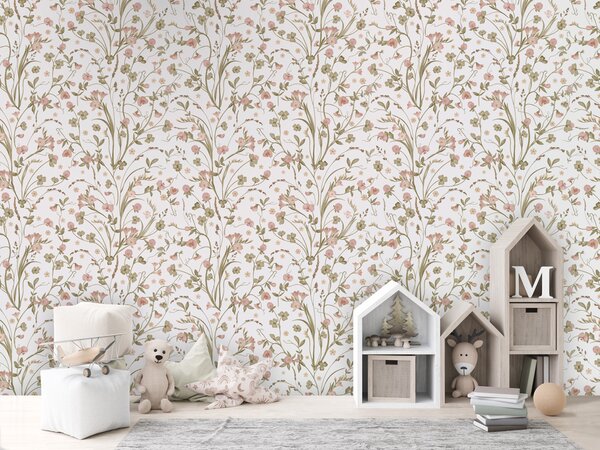 FUGU Dětská tapeta Luční květy – Meadow Flowers Materiál: Digitální eko vlies - klasická tapeta nesamolepicí