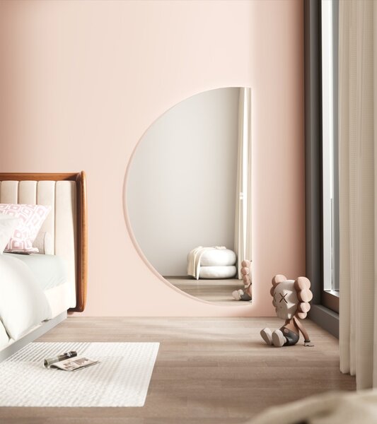 Erga Kori, půlkruhové LED zrcadlo 80x140cm, 3105 lm, 3 barvy světla, ERG-V01-KORI-8014-CL