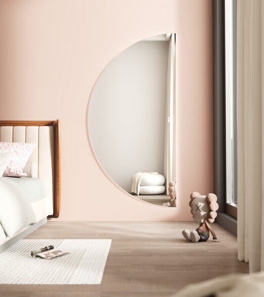 Erga Kori, půlkruhové LED zrcadlo 80x160cm, 3220 lm, 3 barvy světla, ERG-V01-KORI-8016-CL