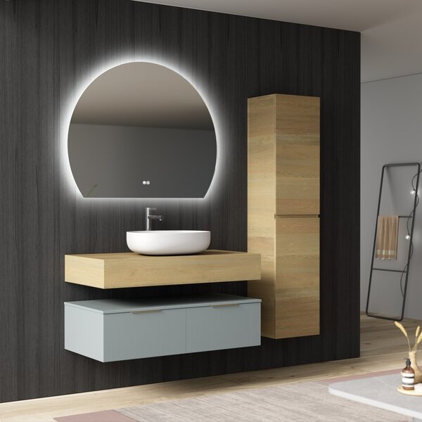 Erga Paloma, LED zrcadlo 100x80cm, 2415 lm, 3 barvy světla, ERG-V01-PALOMA-1080-CL