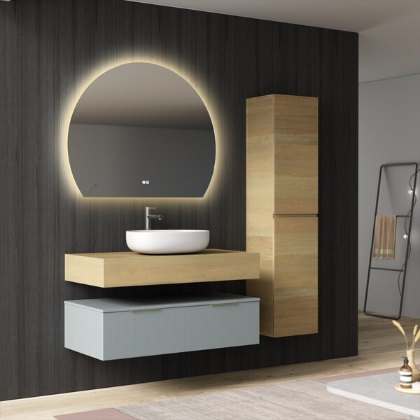 Erga Paloma, LED zrcadlo 100x80cm, 2415 lm, 3 barvy světla, ERG-V01-PALOMA-1080-CL