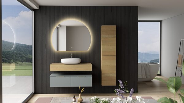 Erga Paloma, LED zrcadlo 100x80cm, 2415 lm, 3 barvy světla, ERG-V01-PALOMA-1080-CL