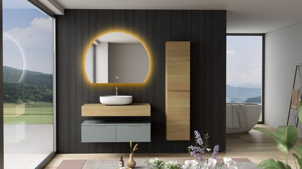 Erga Paloma, LED zrcadlo 100x80cm, 2415 lm, 3 barvy světla, ERG-V01-PALOMA-1080-CL