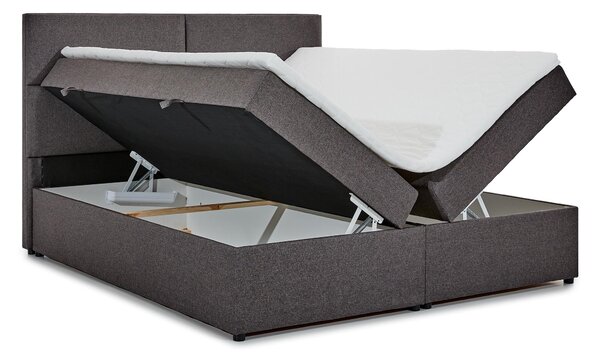Boxspring postel 145 cm Alyce (zelená) (s matracemi)