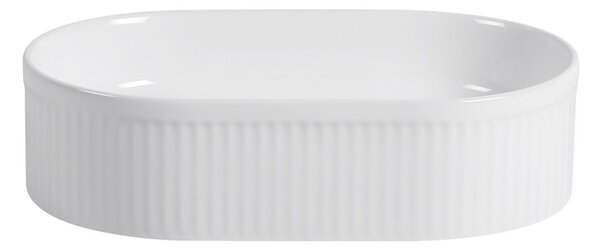 Erga Halle, umyvadlo na desku 490x315x130 mm, bílá lesklá, ERG-V03-HALLE49-WH