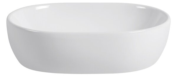 Erga Della, umyvadlo na desku 475x340x140 mm, bílá lesklá, ERG-V03-DELLA48-WH