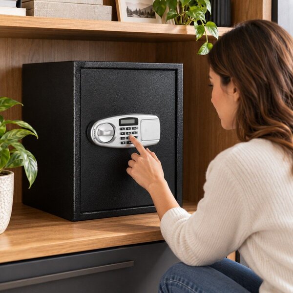 Trezor na peníze 50x35x36 cm SPRINGOS HA5062 černý