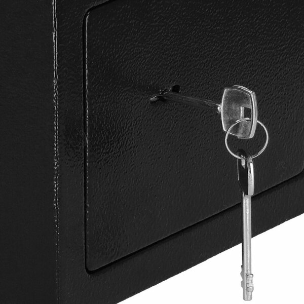 Trezor na peníze na klíč 23x17x17 cm SPRINGOS HA5052 černý