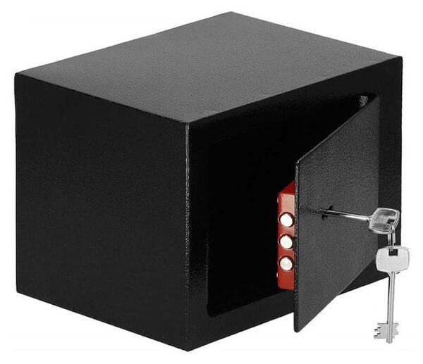 Trezor na peníze na klíč 23x17x17 cm SPRINGOS HA5052 černý