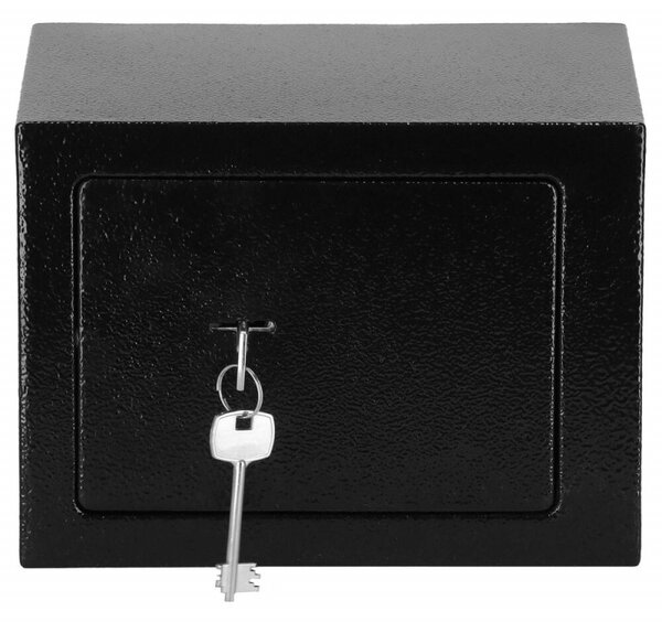 Trezor na peníze na klíč 23x17x17 cm SPRINGOS HA5052 černý