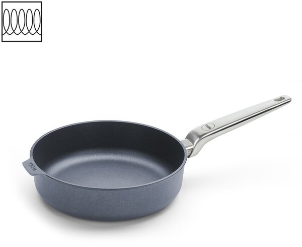 Pánev na soté vysoká Diamond Lite PRO s nerezovou rukojetí 24cm na indukci -WOLL
