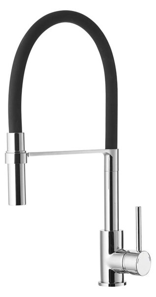 ALVEUS 1129024 - Dřezová baterie s flexibilním ramínkem ELIA 45 cm chrom/černá