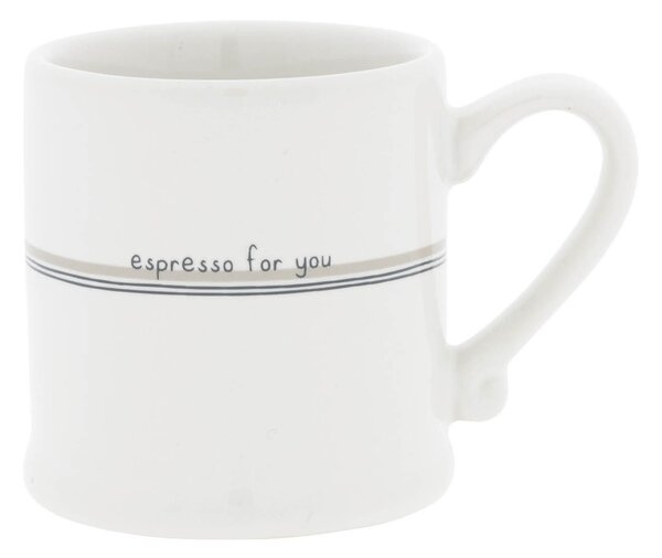 Bastion Collections hrnek na espresso ESPRESSO FOR YOU 50 ml, bílý