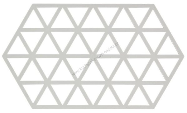 Silikonová podložka pod horké TRIANGLES 24 cm, teplá šedá - Zone (TRIANGLES podložka pod hrnec 24 cm, teplá šedá - Zone)