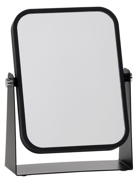 Oboustranné stolní kosmetické zrcadlo, černé - Zone (Kosmetické oboustranné zrcadlo, černé - Zone)