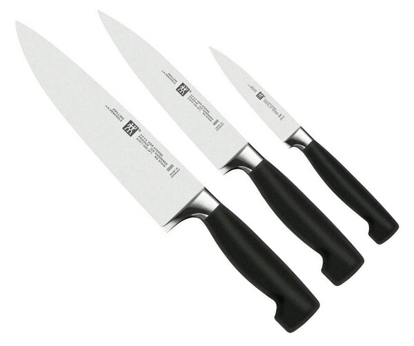 Sada nožů Vier Sterne 3 ks - ZWILLING J.A. HENCKELS Solingen (Vier Sterne set nožů 3 ks(kuchařský, plátkovací, špikovací) -ZWILLING J.A.HENCKELS)