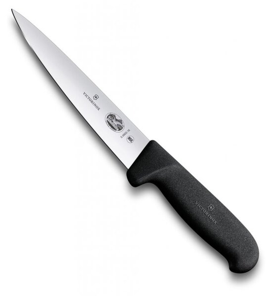 Špikovací kuchyňský nůž FIBROX 16 cm černý - Victorinox (Špikovací nůž 16 cm černý FIBROX - Victorinox)
